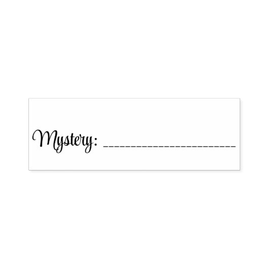 Mystery Stempel Label (Design)