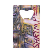 Mystery Vlees, afkomstig van water. Kredietkaart Flessenopener (Voorkant)