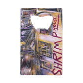 Mystery Vlees, afkomstig van water. Kredietkaart Flessenopener (Achterkant)