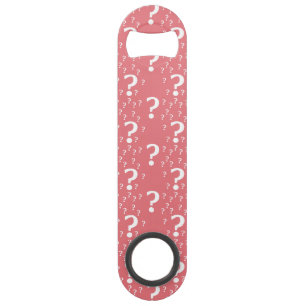 Mystery vraagteken kronkelig puzzelkoraal speed flessenopener