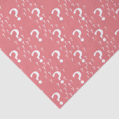 Mystery vraagteken kronkelig puzzelkoraal tissuepapier (Detail)