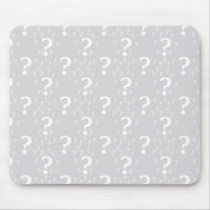 Mystery vraagteken raadsel raadsel lichtgrijs muismat