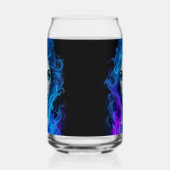 Mystery Woman Emerging from Blue & Purple Flames (Gauche)