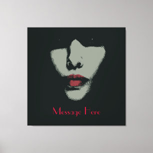 Mystery Woman Wrapped Canvas Afdruk