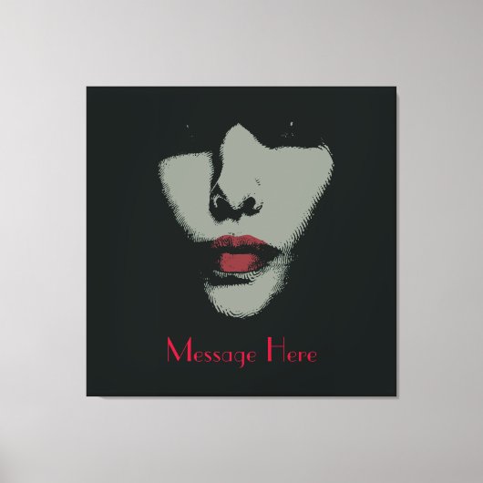 Mystery Woman Wrapped Canvas Afdruk (Voorkant)