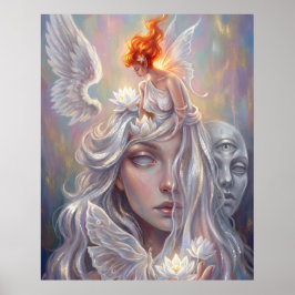 Mystic Angel Portrait Poster