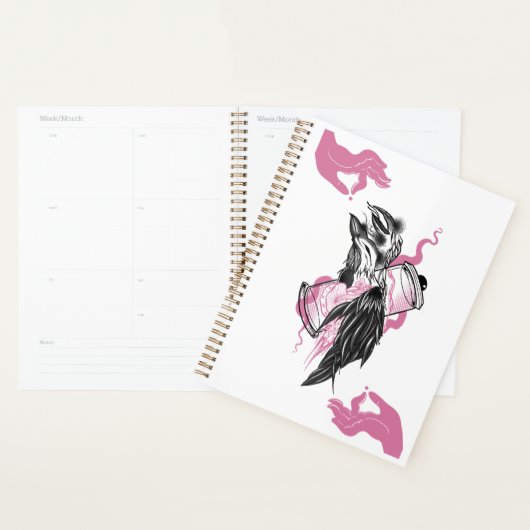 Mystic Black Raven met Lotus Hands Planner (Display)