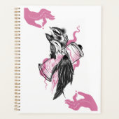 Mystic Black Raven met Lotus Hands Planner (Voorkant)