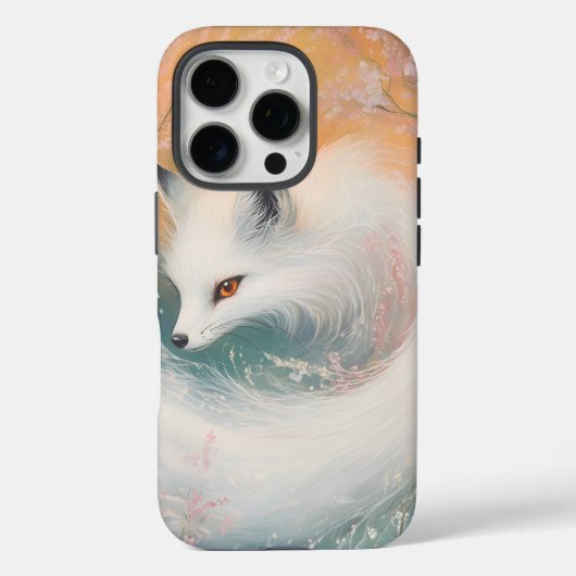 Mystic Bloom Spring Fox Waterverf Case-Mate iPhone Case (Achterkant)