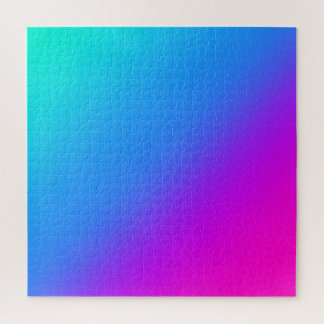 Mystic Blue and Pink gradient Puzzle Legpuzzel
