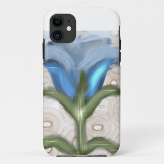 Mystic Blue Bloom - Glowing Flower iPhone 11 Hoesje