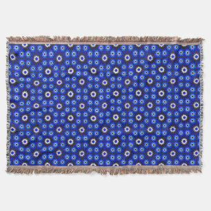Mystic Blue Zellige Geometry Deken