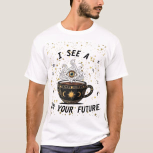 Mystic Coffee Crystal Ball Tee - Latte Vibes Only T-shirt