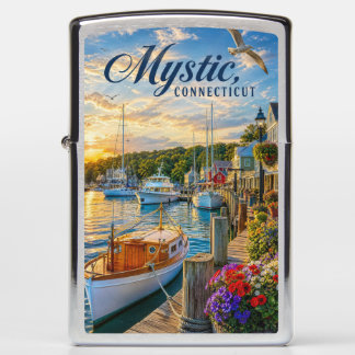 Mystic, Connecticut Haven Zonsondergang