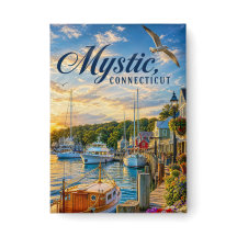 Mystic, Connecticut Haven Zonsondergang