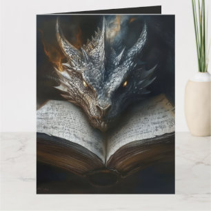 Mystic Dragon Lecture de Livres Anciens Carte Post