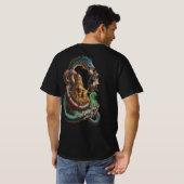 Mystic Dragon & Temple T-Shirt – Bold Fantasy Art (Dos entier)