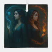 Mystic Duality Glas Ornament (Achterkant)