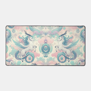 Mystic Elegance: Pastel Kirin fluistert Bureaumat