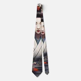 Mystic Encounter: Geisha & Dragon Stropdas