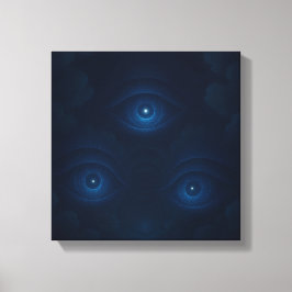 Mystic Energy Eyes Canvas Wall Art