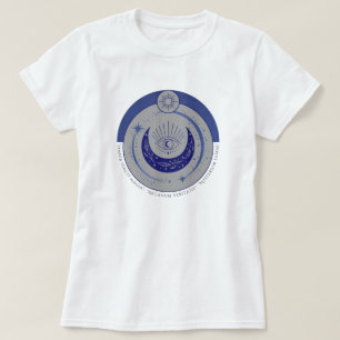 Mystic Eye & Crescent Moon - Latijns occult symboo T-shirt