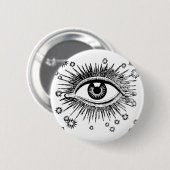Mystic Eye ziet alles Ronde Button 5,7 Cm (Voorkant /achterkant)