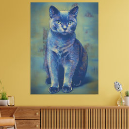 Mystic Feline Canvas Afdruk