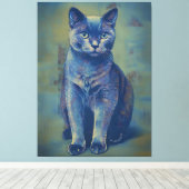 Mystic Feline Canvas Afdruk (Insitu (Houten vloer))