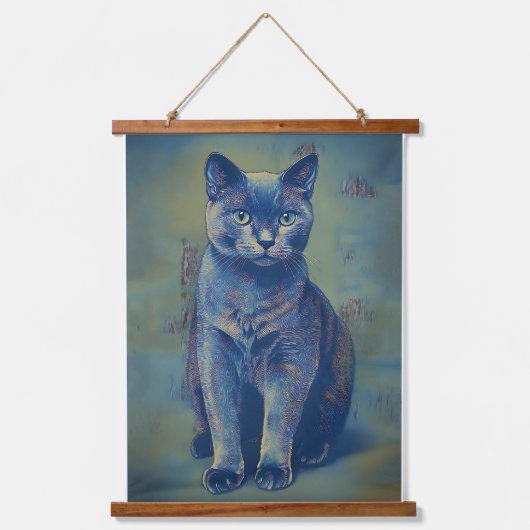 Mystic Feline Hangend Wandkleed (Voorkant)