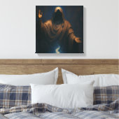 Mystic Flame Hooded Figure Art Print (Insitu (Slaapkamer))