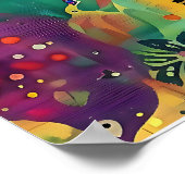 Mystic Flow – Psychedelische Abstracte energie kun Poster (Hoek)