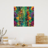 Mystic Flow – Psychedelische Abstracte energie kun Poster (Keuken)
