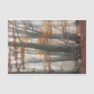 Mystic Foggy Forest in het najaar Tissuepapier