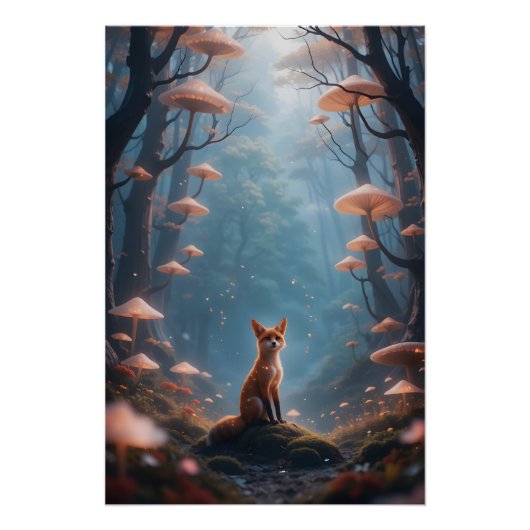 Mystic Forest Fox Perfect Poster (Voorkant)