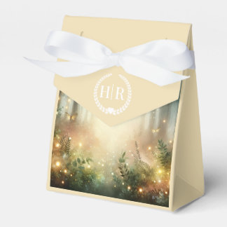 Mystic Forest Meadow Magic Monogram Wedding Bedankdoosjes