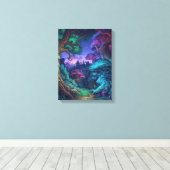 Mystic Forest Realm Canvas Afdruk (Insitu (Houten vloer))