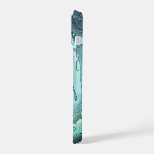 Mystic Forest Spirits iPhone 15 Hoesje (Linkerkant)