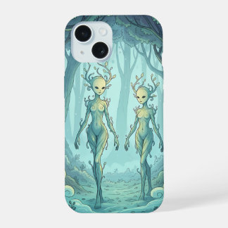 Mystic Forest Spirits iPhone 15 Hoesje