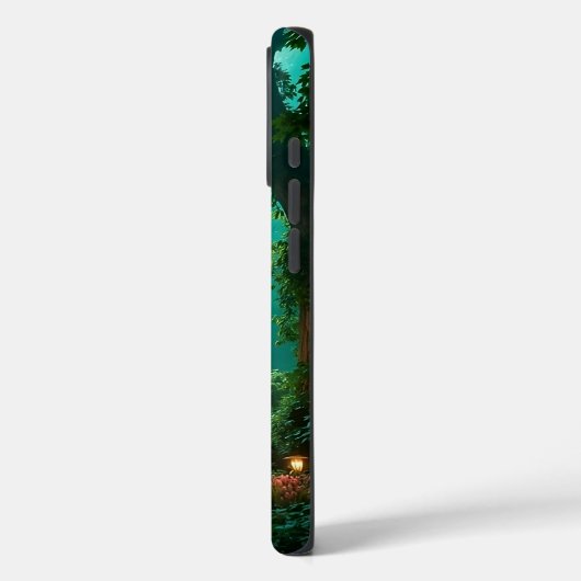 Mystic Forest Sunrise iPhone Coque unique (Verso / Gauche)