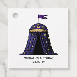 Mystic Fortune Teller Circus Party Bedankjes Labels