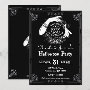Mystic Fortune Teller Mystical Halloween Party Kaart