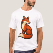 Mystic Fox Elegance – Bold Artistic T-Shirt Design (Voorkant)