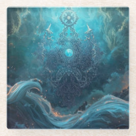 Mystic Geometry of the North Sea Glazen Onderzetter