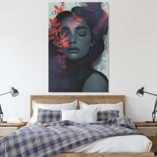 Mystic Goddess Canvas Afdruk (Insitu (Slaapkamer))