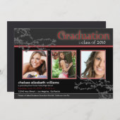 Mystic Goth Red Grad Invitation (pour plus de phot (Devant / Derrière)