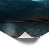 Mystic Gothic Steampunk Art - Blue Copper Patina  Perfect Poster (Hoek)