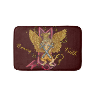 Mystic Griffin met swords Badmat