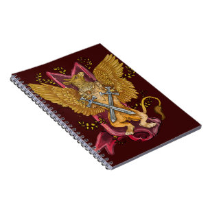 Mystic Griffin met swords Notitieboek