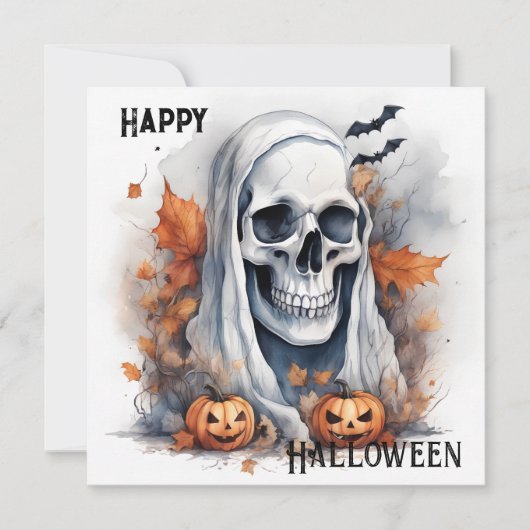 Mystic Halloween Ghost Art Skull Gift (Voorkant)
